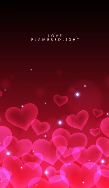 [LINE着せ替え] FLAME RED HEARTの画像1
