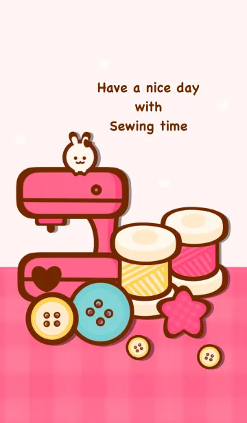 [LINE着せ替え] I love sewing :)の画像1