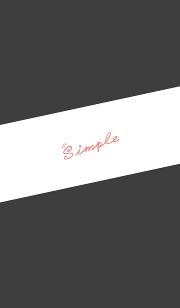 [LINE着せ替え] Simple Lines J-Dark Gray (Re3)の画像1