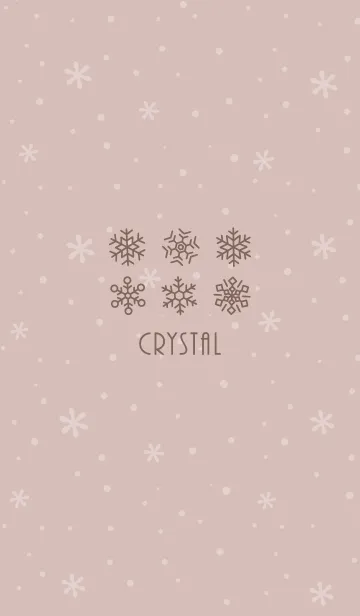 [LINE着せ替え] 結晶8<ブラウン>の画像1