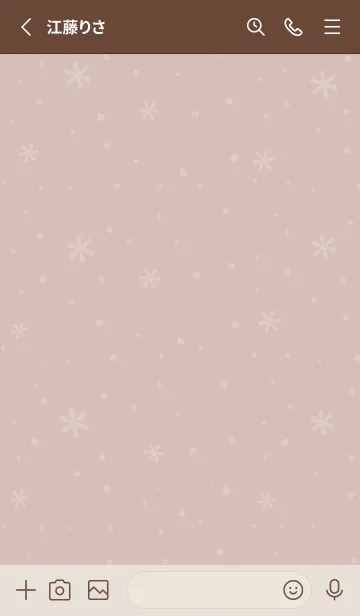 [LINE着せ替え] 結晶8<ブラウン>の画像2