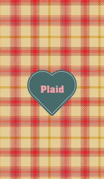 [LINE着せ替え] plaid & Heart 37の画像1