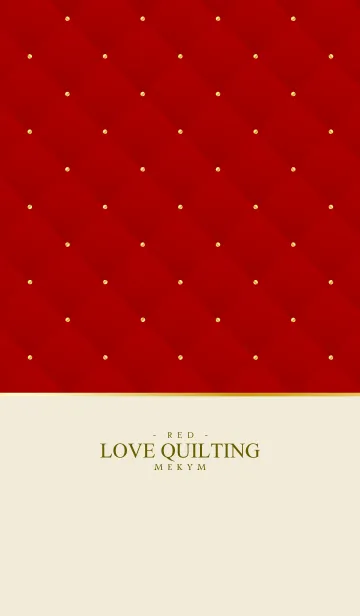 [LINE着せ替え] LOVE QUILTING RED 26の画像1