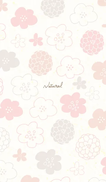 [LINE着せ替え] カラフル 丸いお花8の画像1