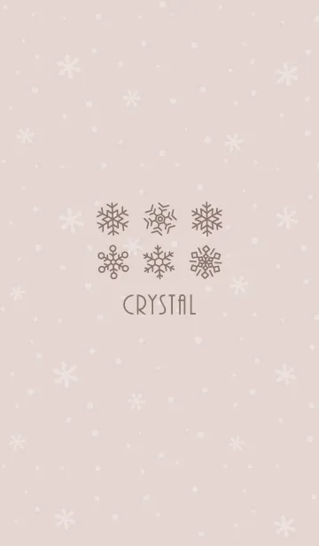 [LINE着せ替え] 結晶8<ベージュ>の画像1