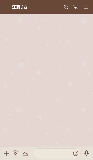 [LINE着せ替え] 結晶8<ベージュ>の画像2