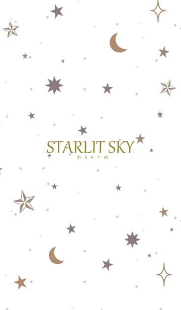 [LINE着せ替え] STARLIT SKY-WHITE 27の画像1