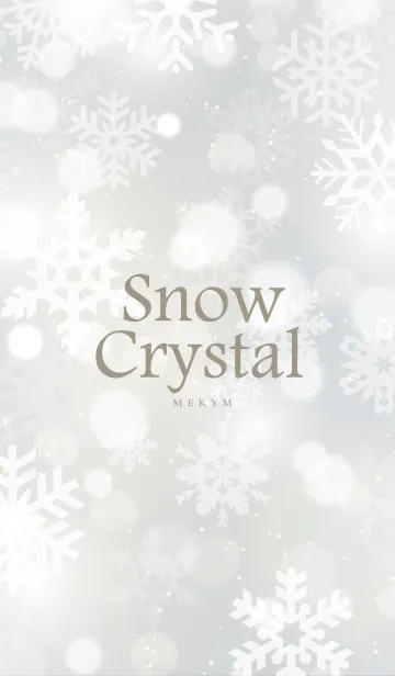 [LINE着せ替え] Snow Crystal-WHITE.MEKYM 23の画像1