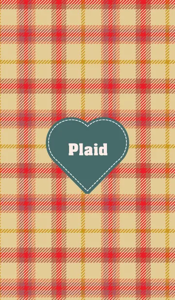 [LINE着せ替え] plaid & Heart 38の画像1