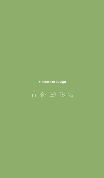 Simple life design -matcha-の着せ替えメイン画像