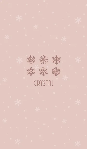 [LINE着せ替え] 結晶8<ピンクオレンジ>の画像1