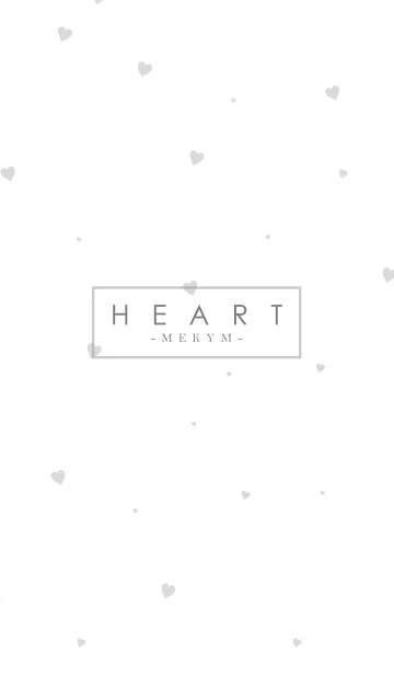 [LINE着せ替え] HEART GRAY-SIMPLE.MEKYM 14の画像1