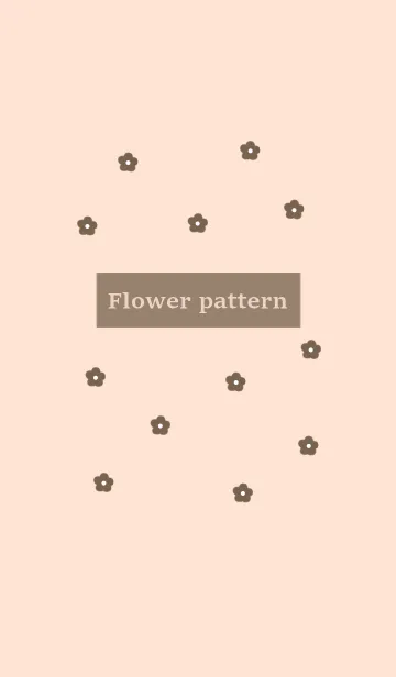 [LINE着せ替え] flower pattern(shellpink)の画像1