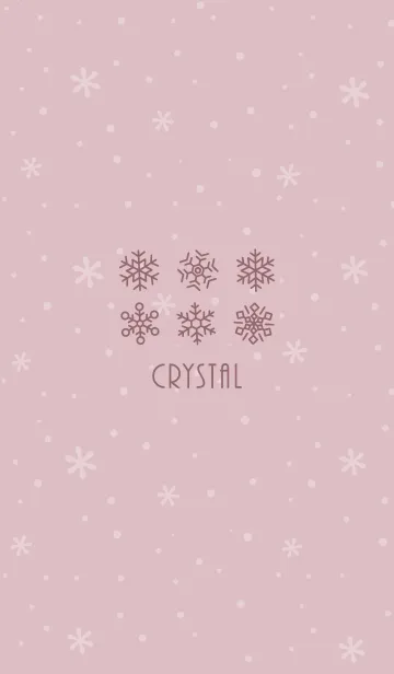 [LINE着せ替え] 結晶9<ピンク>の画像1