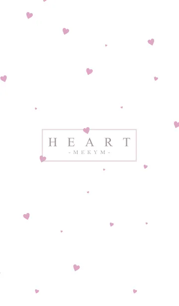 [LINE着せ替え] HEART PINK-SIMPLE.MEKYM 14の画像1