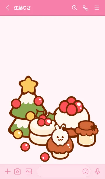 [LINE着せ替え] I love Christmas sweets 4の画像2