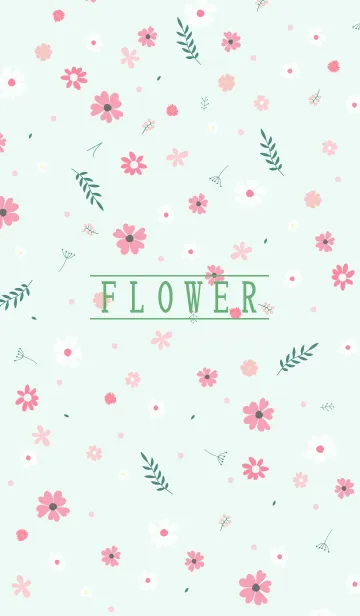 [LINE着せ替え] MANY FLOWERS GREEN 51の画像1