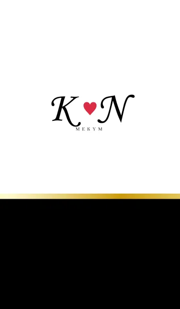 [LINE着せ替え] LOVE-INITIAL K&N イニシャル 8の画像1