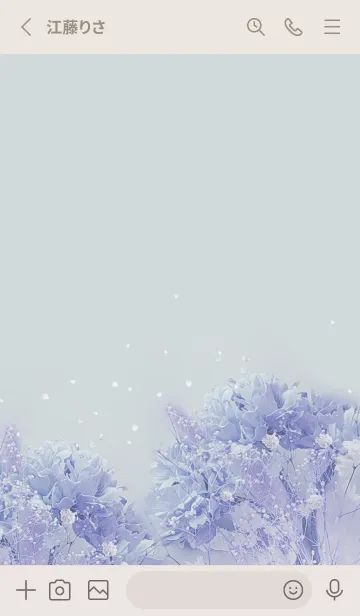 [LINE着せ替え] 優しいアンティーク・ドライフラワー・4の画像2