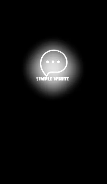 [LINE着せ替え] White Neon Theme V3 (JP)の画像1