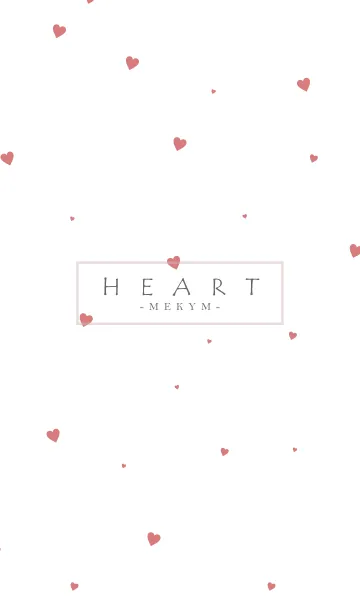 HEART RED-SIMPLE.MEKYM 14の着せ替えメイン画像