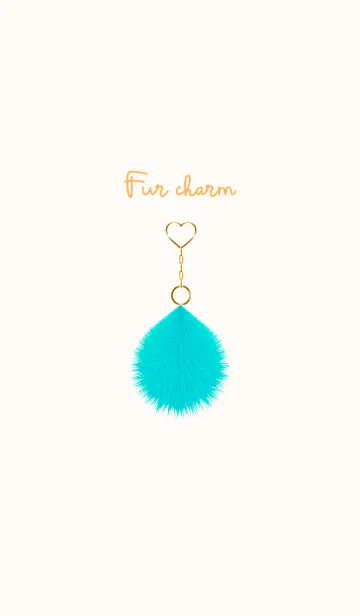 [LINE着せ替え] Fur charm blue 19の画像1