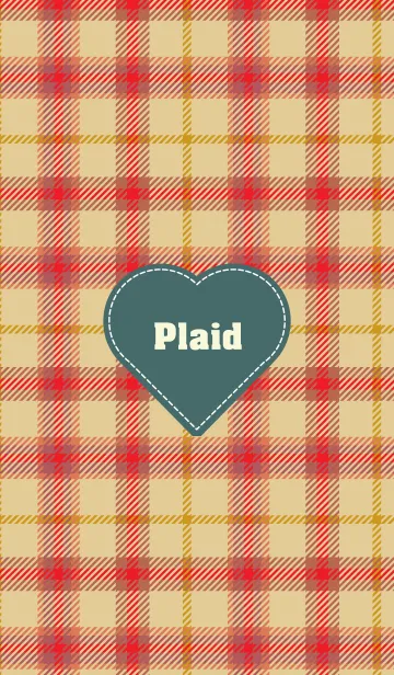 [LINE着せ替え] plaid & Heart 39の画像1