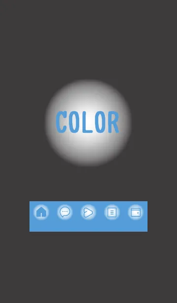 [LINE着せ替え] blue color D20の画像1