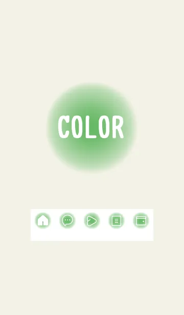 [LINE着せ替え] green color D31の画像1