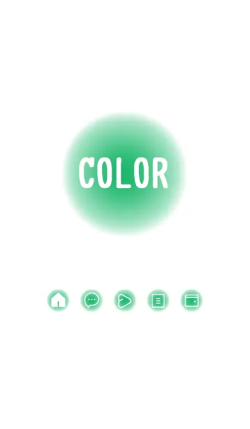 [LINE着せ替え] green color D32の画像1