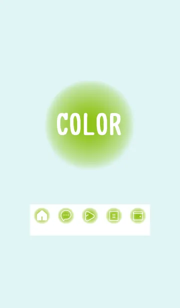 [LINE着せ替え] green color D39の画像1