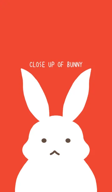 [LINE着せ替え] シンプルバニーの着せかえ/レッドの画像1