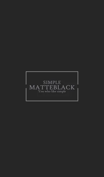 [LINE着せ替え] MATTE BLACK-SIMPLE 8の画像1