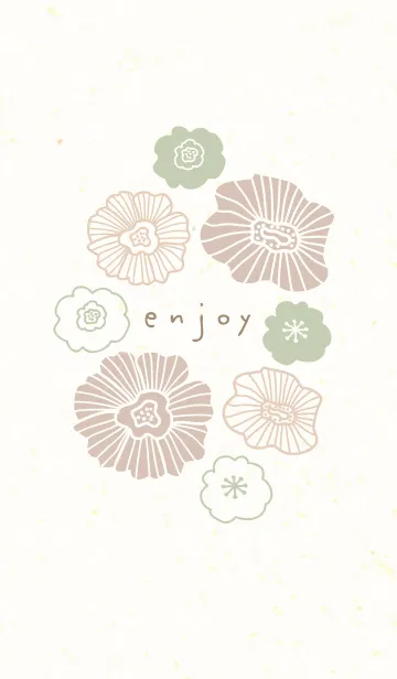 [LINE着せ替え] 北欧風お花17の画像1