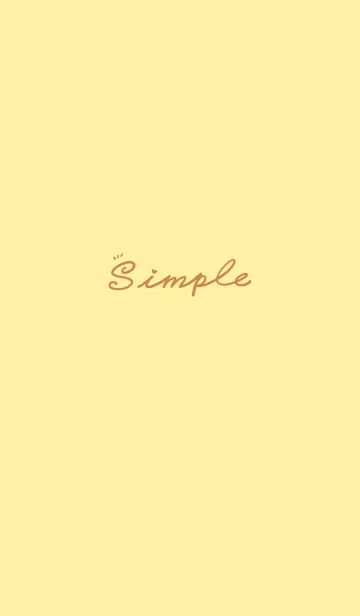 [LINE着せ替え] Simple Color J-Pale Yellow (Br5)の画像1