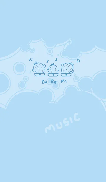 [LINE着せ替え] Twisted Cactus J-Light Blue (Bl5)の画像1