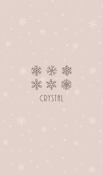 [LINE着せ替え] 結晶9<ベージュ>の画像1