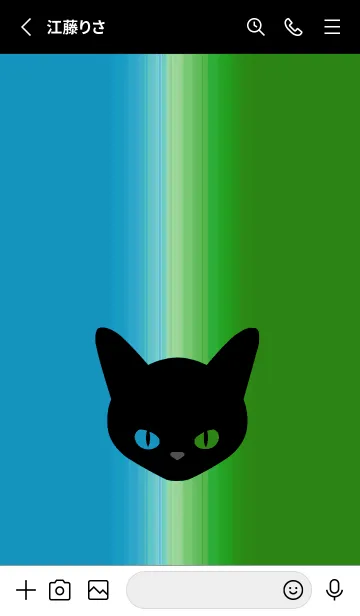 [LINE着せ替え] ブラック キャット 106の画像2