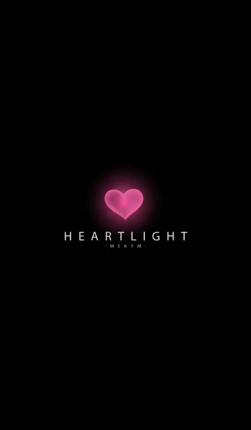 [LINE着せ替え] HEART LIGHT-BLACK 18の画像1