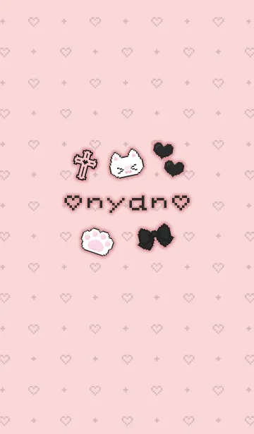 [LINE着せ替え] ♡ nyan ♡ 地雷系量産型レッド&ブラックの画像1