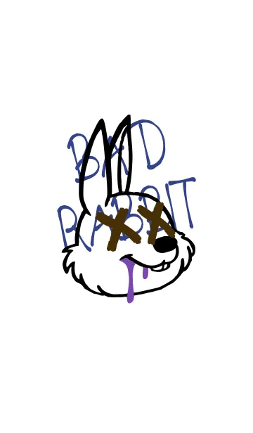 [LINE着せ替え] バッド ラビット 122の画像1