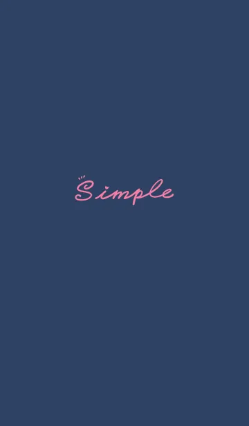 [LINE着せ替え] Simple Color J-Deep Indigo (Pi1)の画像1