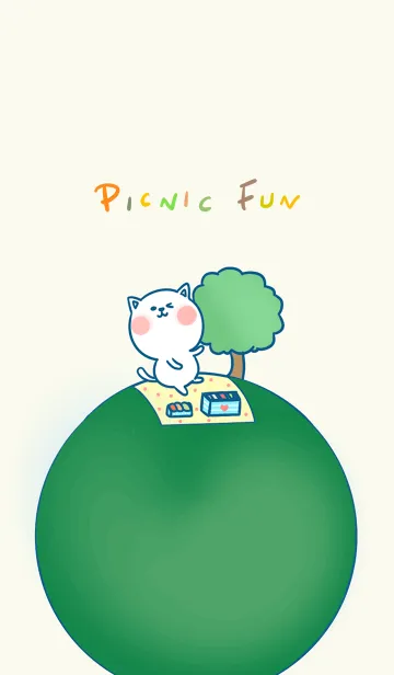 [LINE着せ替え] Picnic Fun J-Beige (Gr1)の画像1
