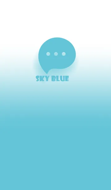 [LINE着せ替え] Sky Blue & White Theme V.3 (JP)の画像1