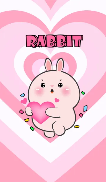 [LINE着せ替え] Pink Rabbit Like Pink Color Theme (JP)の画像1