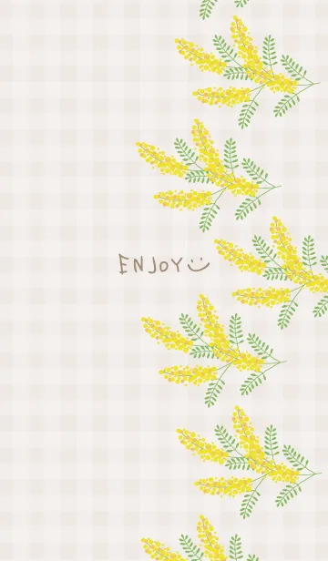 [LINE着せ替え] ミモザ 縦11の画像1