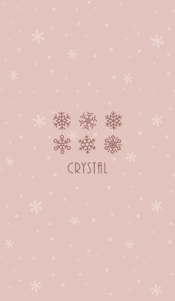 [LINE着せ替え] 結晶9<ピンクオレンジ>の画像1