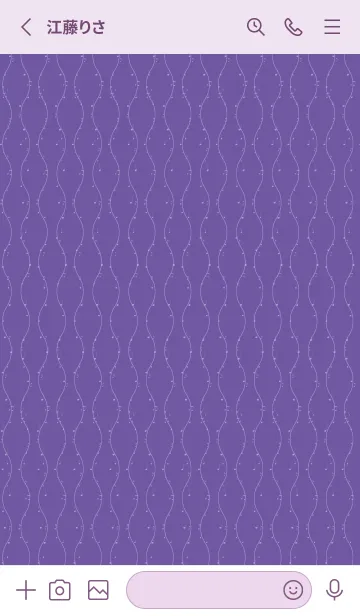 [LINE着せ替え] 和音 立涌と音符 菫色の画像2