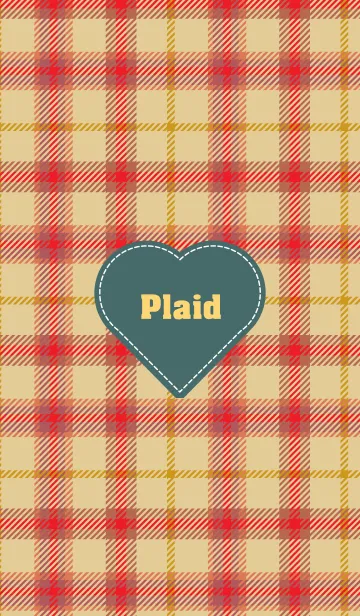 [LINE着せ替え] plaid & Heart 40の画像1