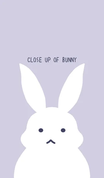 [LINE着せ替え] シンプルバニーの着せかえ/パープルグレイの画像1